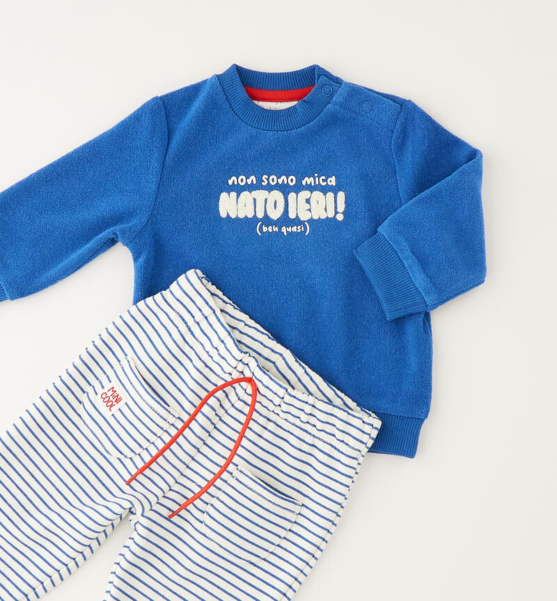 Tuta Minibanda per neonato BLU ELETTRICO-4056