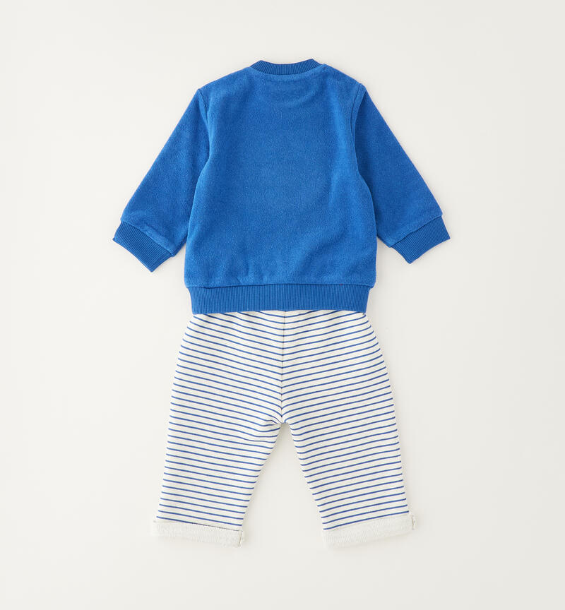 Tuta Minibanda per neonato BLU ELETTRICO-4056