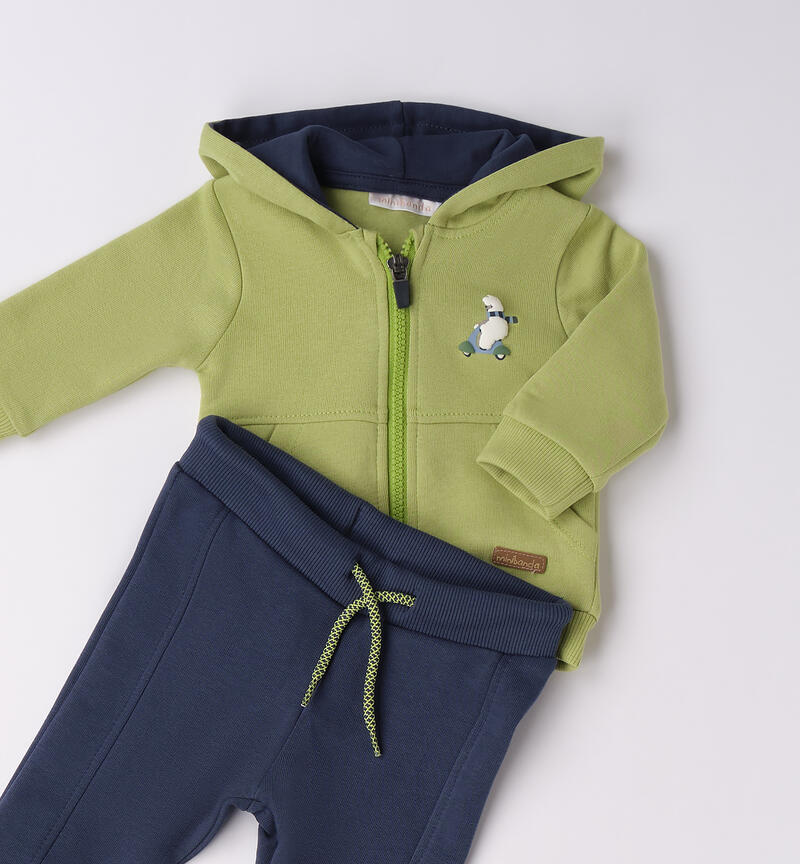 Tuta per bimbo neonato VERDE-5223