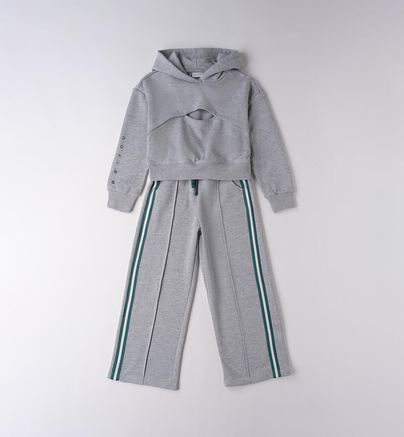 Tuta per ragazza GRIGIO MELANGE-8992