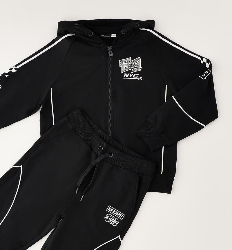 Sarabanda boy's tracksuit NERO-0658