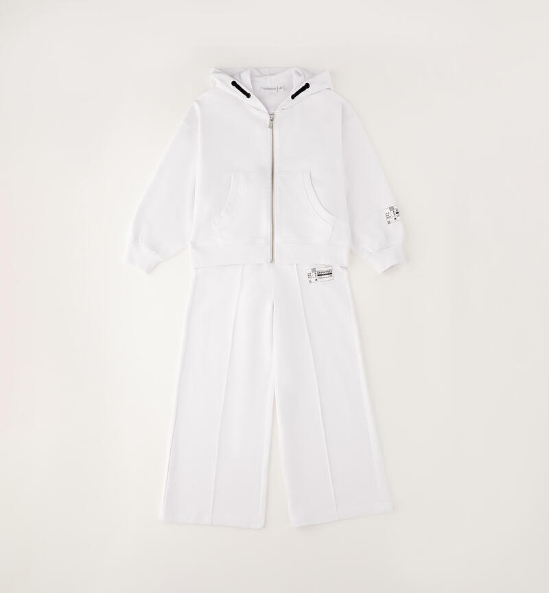 Sarabanda girl's jumpsuit BIANCO-0113