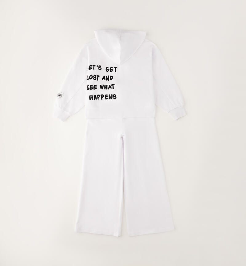 Sarabanda girl's jumpsuit BIANCO-0113