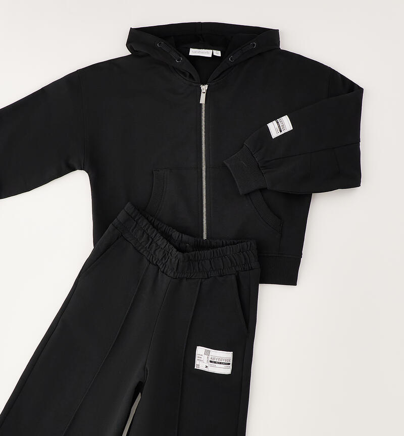 Sarabanda girl's jumpsuit NERO-0658