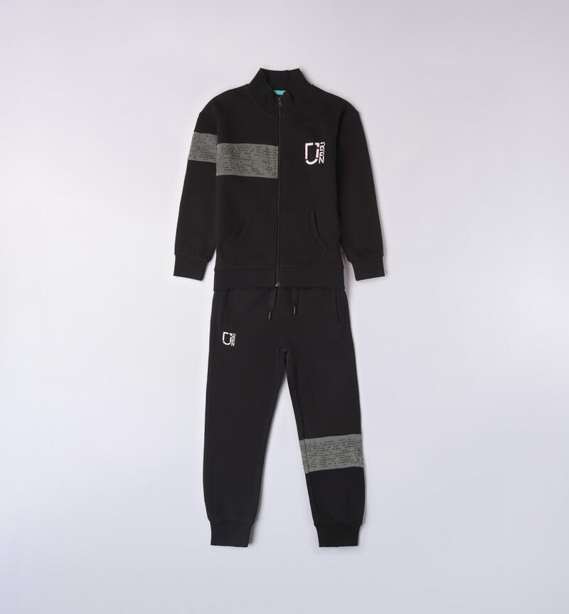 Sarabanda jogging suit for boys from 8 to 16 years NERO-0658