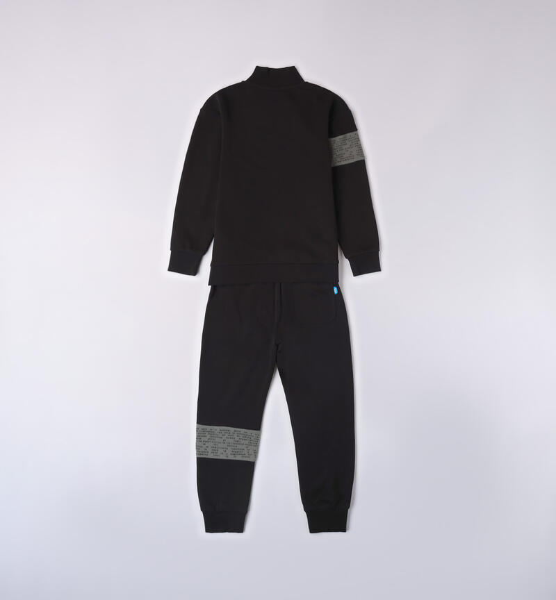 Sarabanda jogging suit for boys from 8 to 16 years NERO-0658