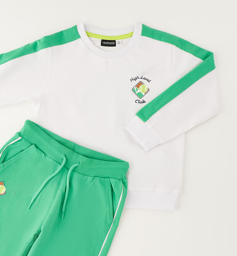 Tuta sportiva bambino Sarabanda BIANCO-0113