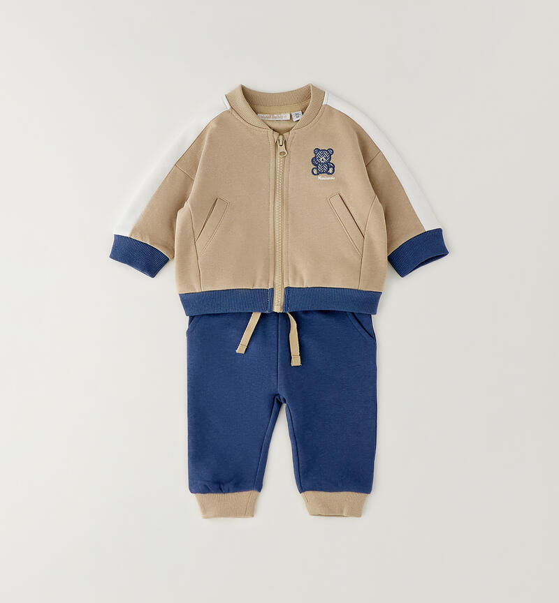 Tuta sportiva neonato BEIGE-0471