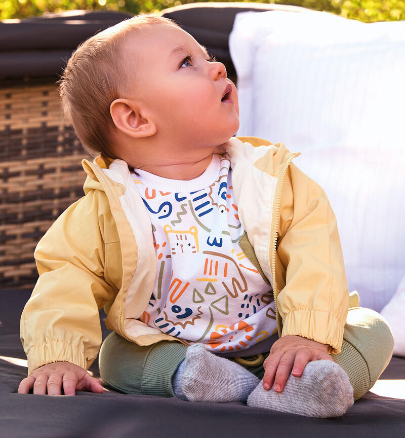 Tuta sportiva neonato BIANCO-MULTICOLOR-6BZD