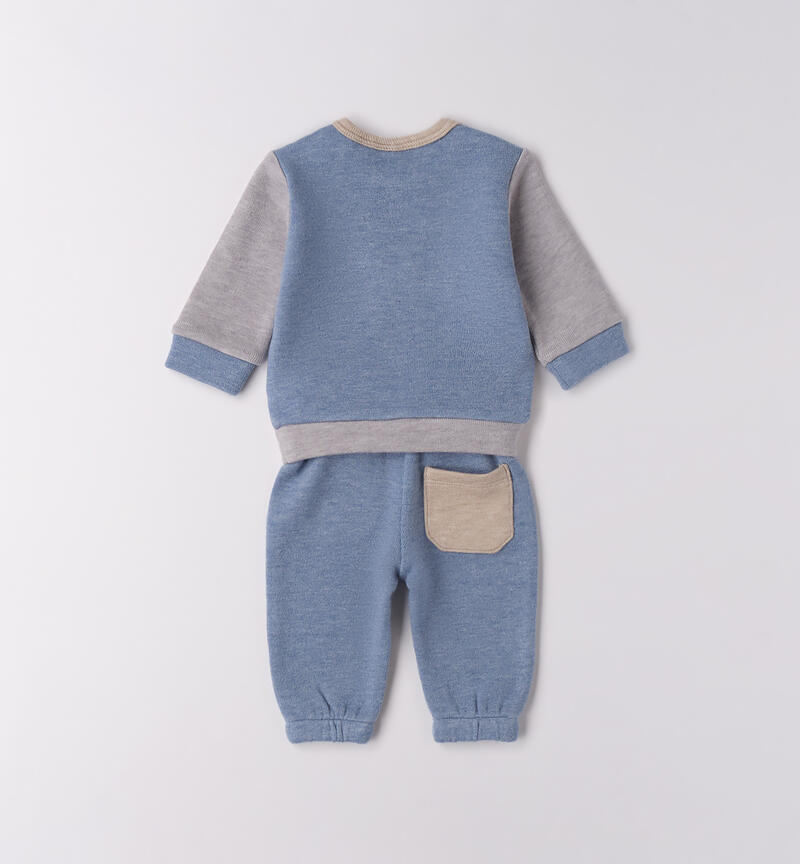 Tuta sportiva neonato GRIGIO MELANGE-8992
