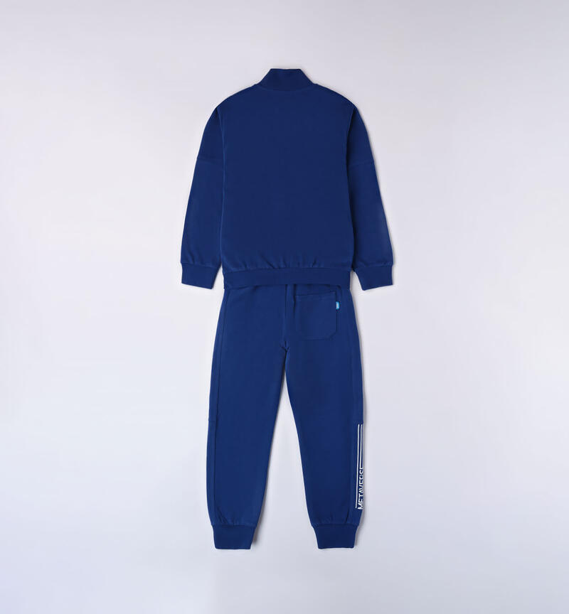 Sarabanda sporty tracksuit for boys from 8 to 16 years BLU ROYAL-3764