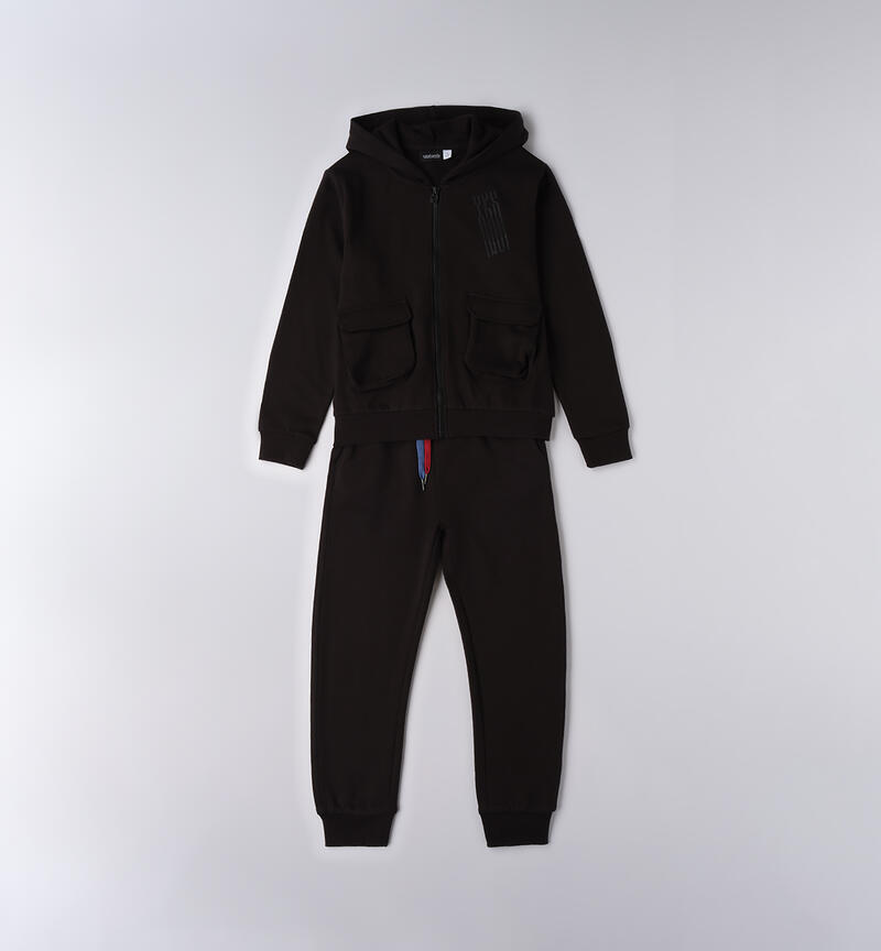 Tuta sportiva ragazzo NERO-0658