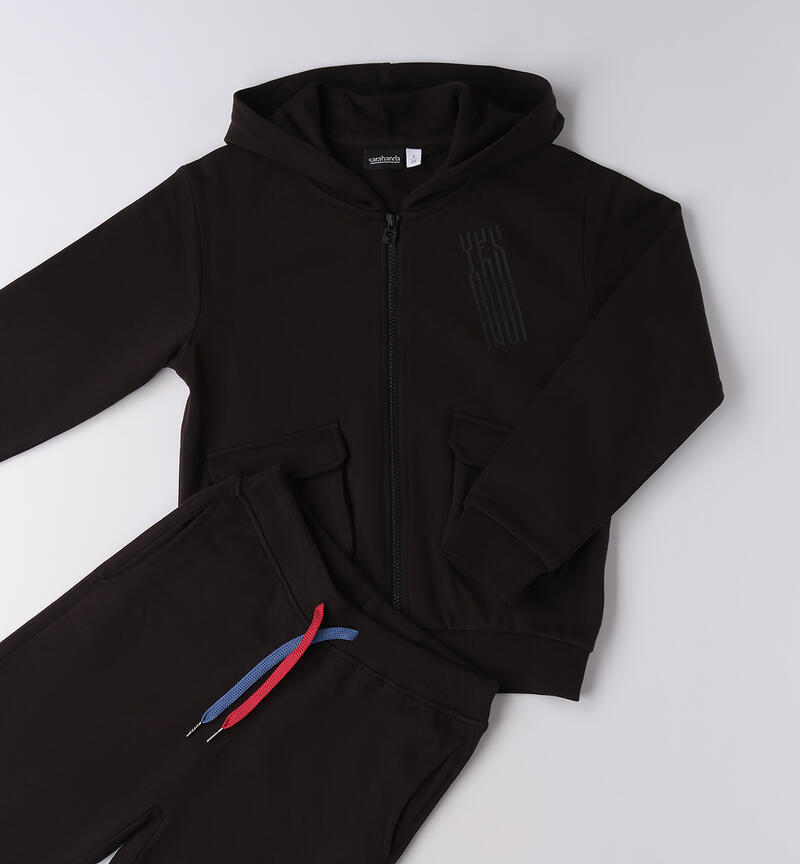 Tuta sportiva ragazzo NERO-0658