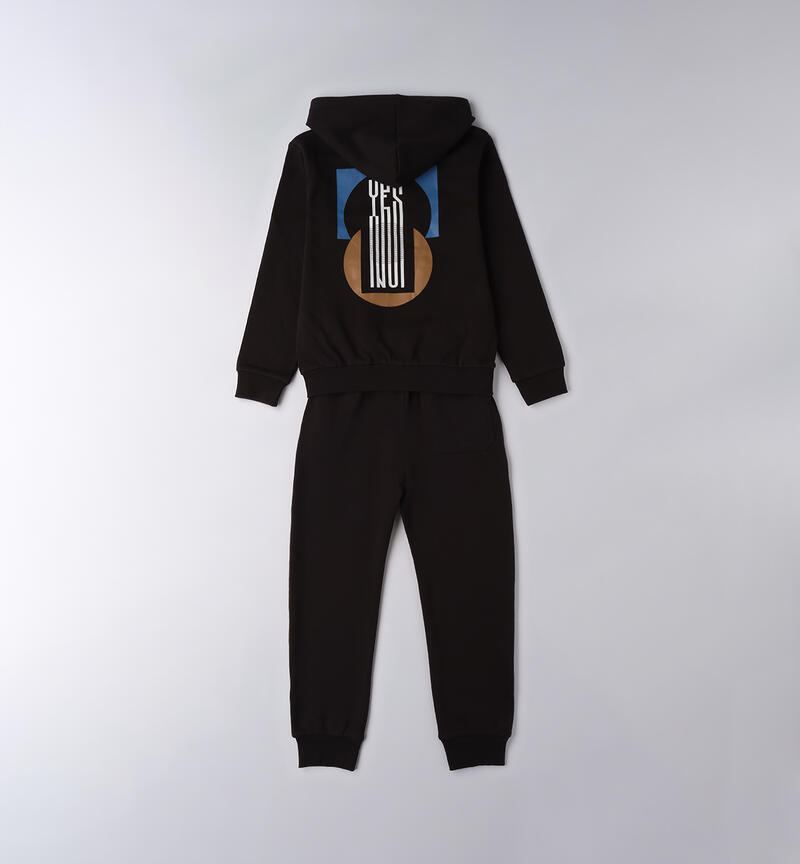 Tuta sportiva ragazzo NERO-0658