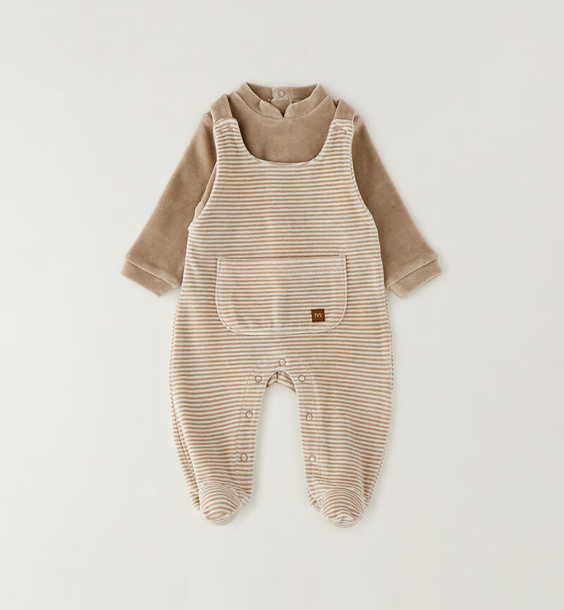 Tutina ciniglia neonato BEIGE-0437
