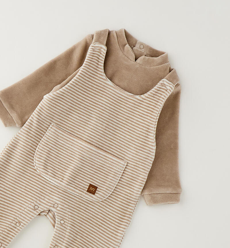 Tutina ciniglia neonato BEIGE-0437