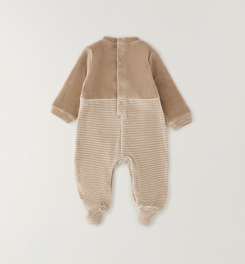 Tutina ciniglia neonato BEIGE-0437