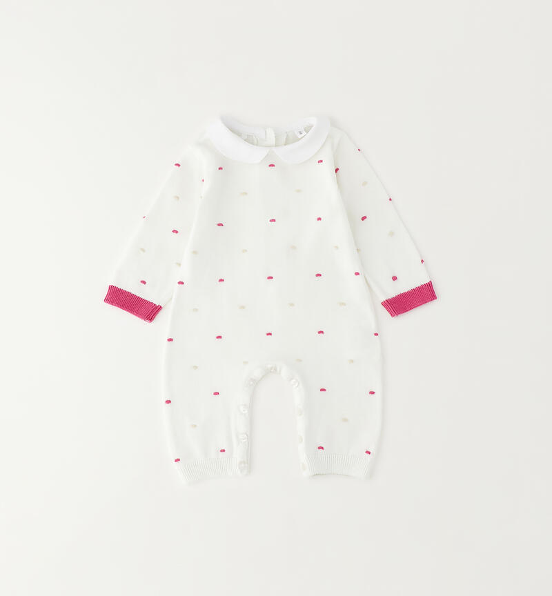Baby girl's onesie BIANCO-0113
