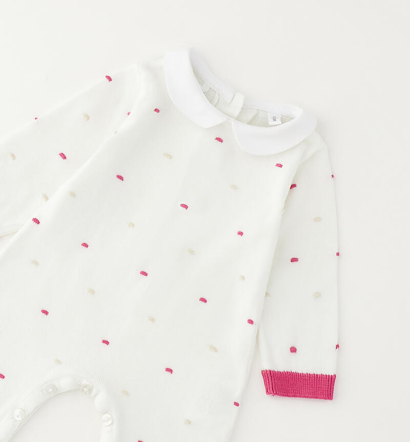 Baby girl's onesie BIANCO-0113