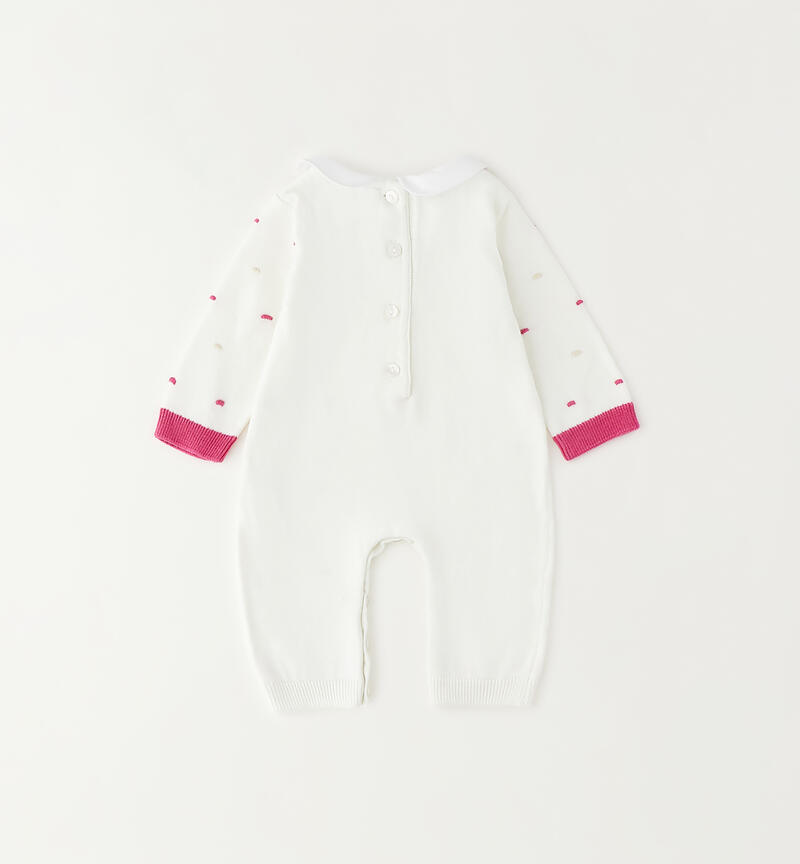 Baby girl's onesie BIANCO-0113