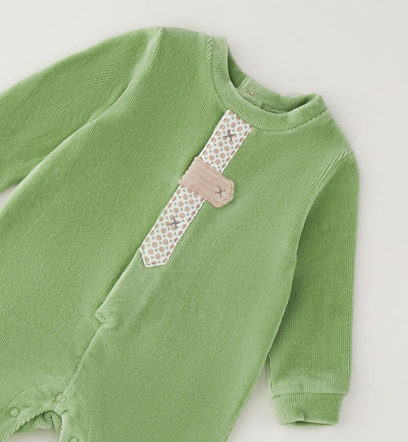 Baby onesie VERDE OLIVA-4911