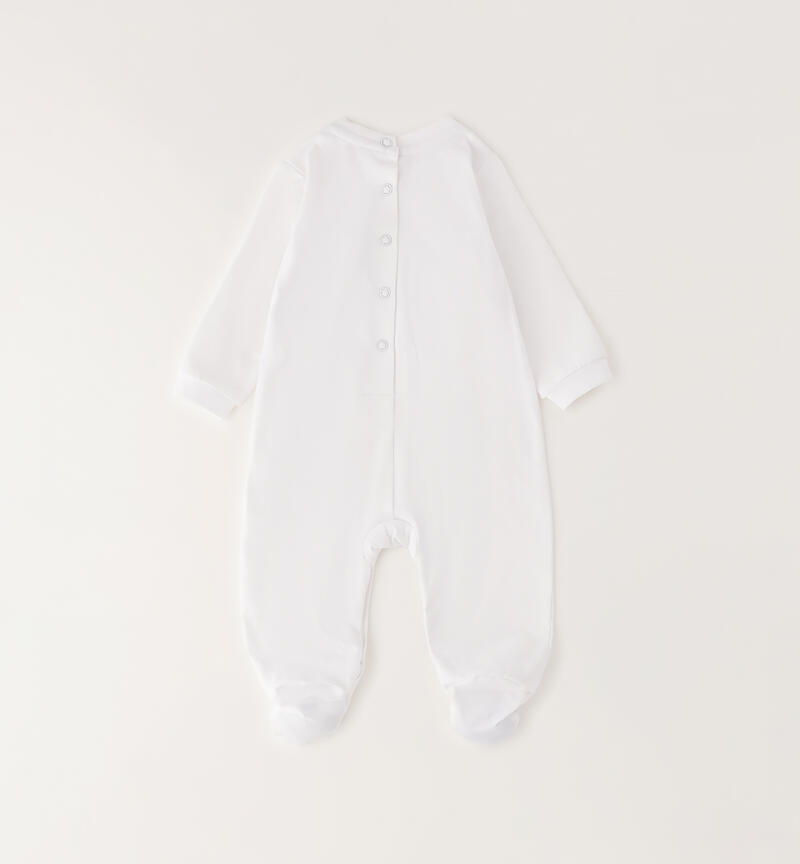 Newborn summer romper BIANCO-0113