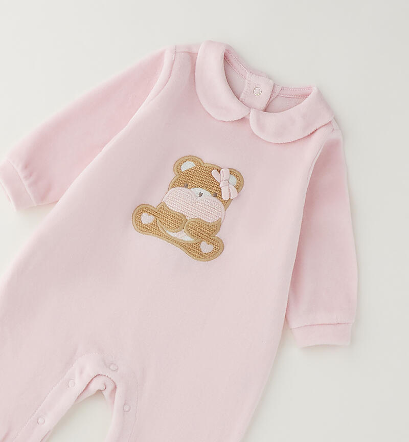 Chenille baby romper PINK-2714