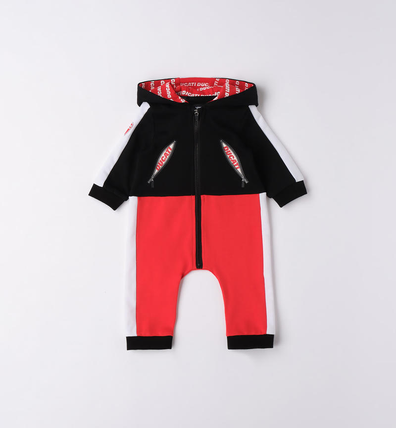 Tutina intera neonato Ducati da 3 a 24 mesi NERO-0658