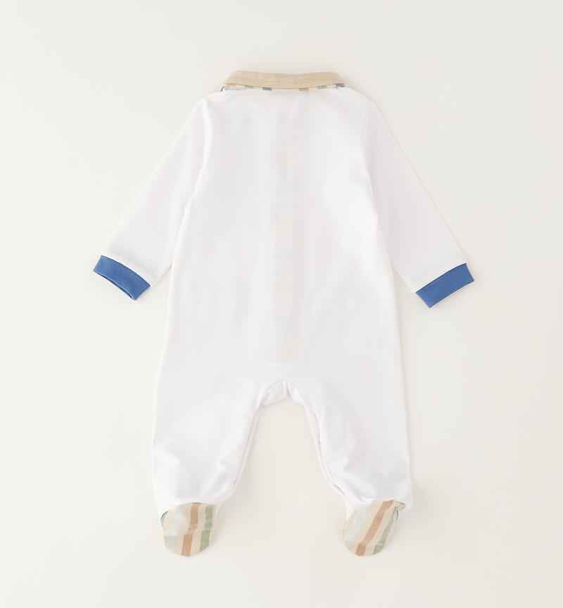 Minibanda baby romper BIANCO-0113