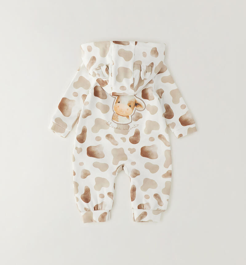 Tutina Minibanda neonato PANNA-BEIGE-6CEG