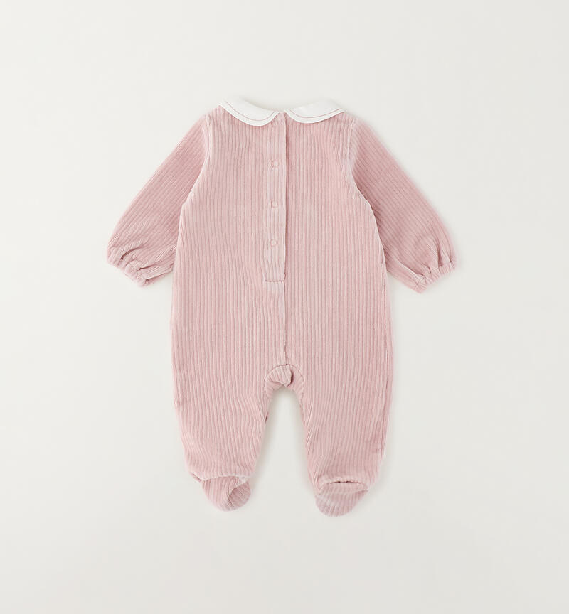 Minibanda baby girl romper LIGHT PINK-2921