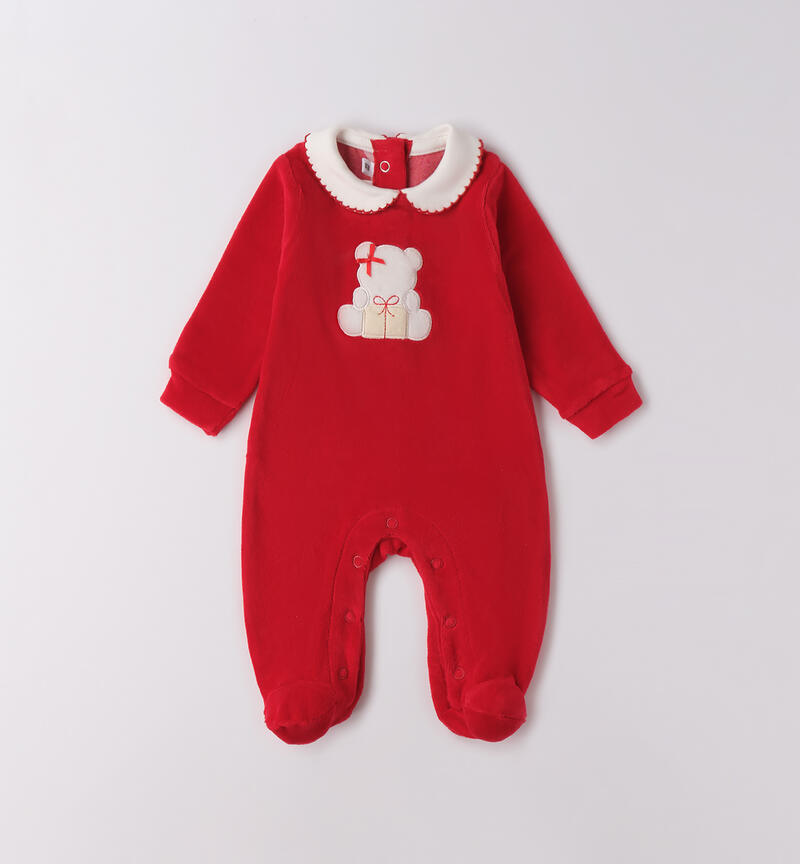 Tutina natalizia neonata ROSSO-2253