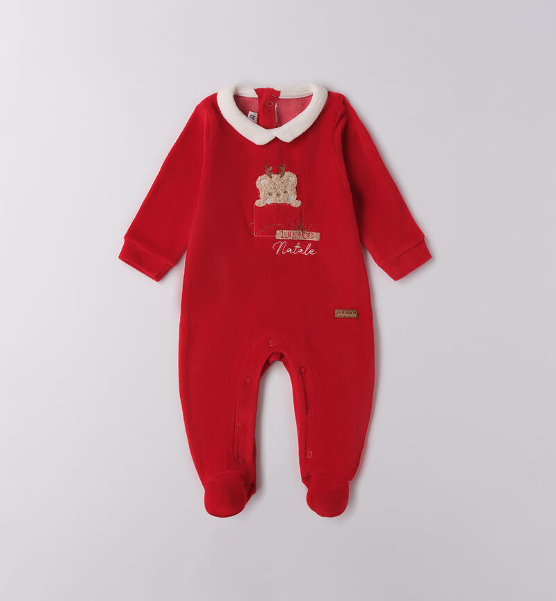 Tutina natalizia neonato ROSSO-2253