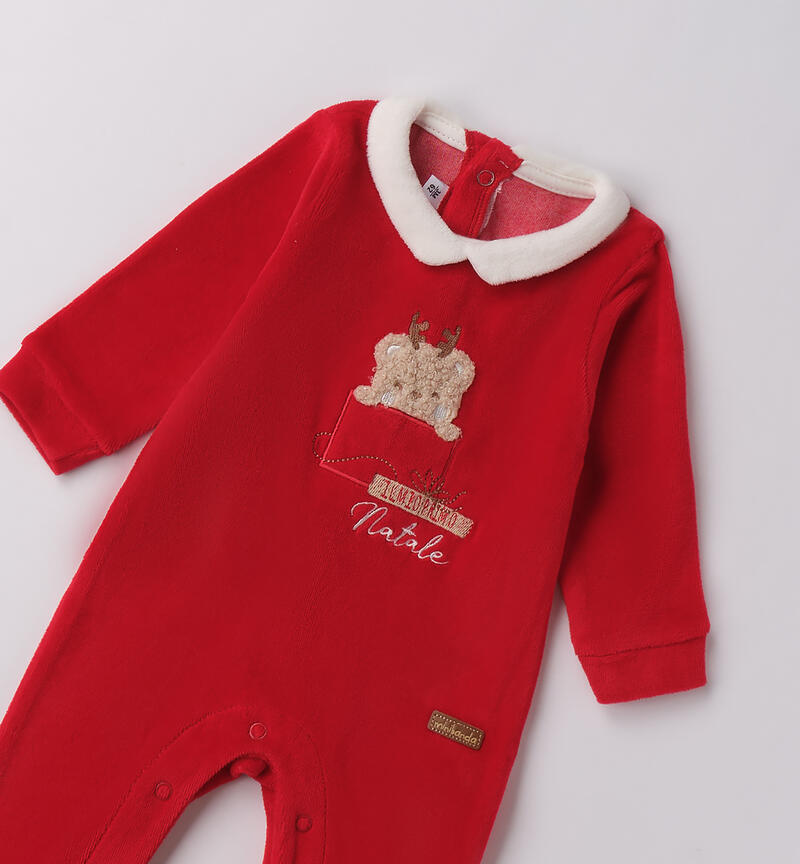 Tutina natalizia neonato ROSSO-2253