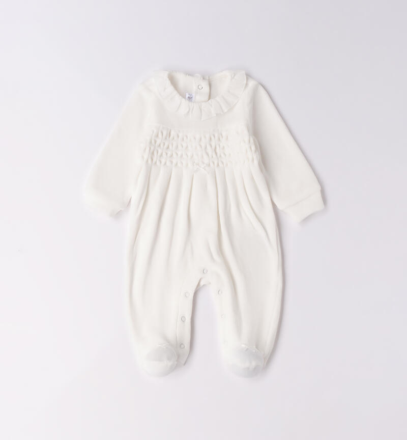 Baby girl chenille onesie PANNA-0112