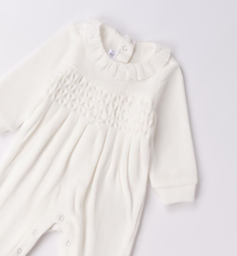 Baby girl chenille onesie PANNA-0112