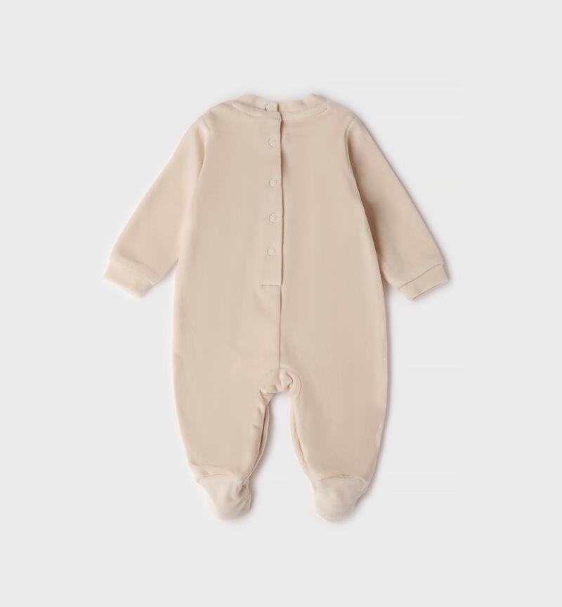 Newborn chenille onesie ECRU'-0164