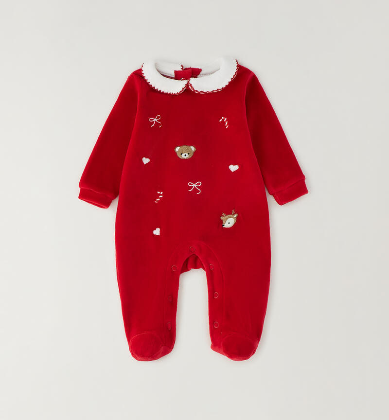 Tutina neonata Natale ROSSO-2253