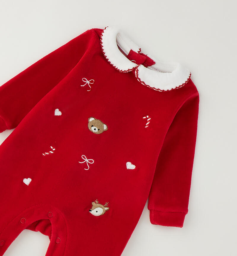 Tutina neonata Natale ROSSO-2253