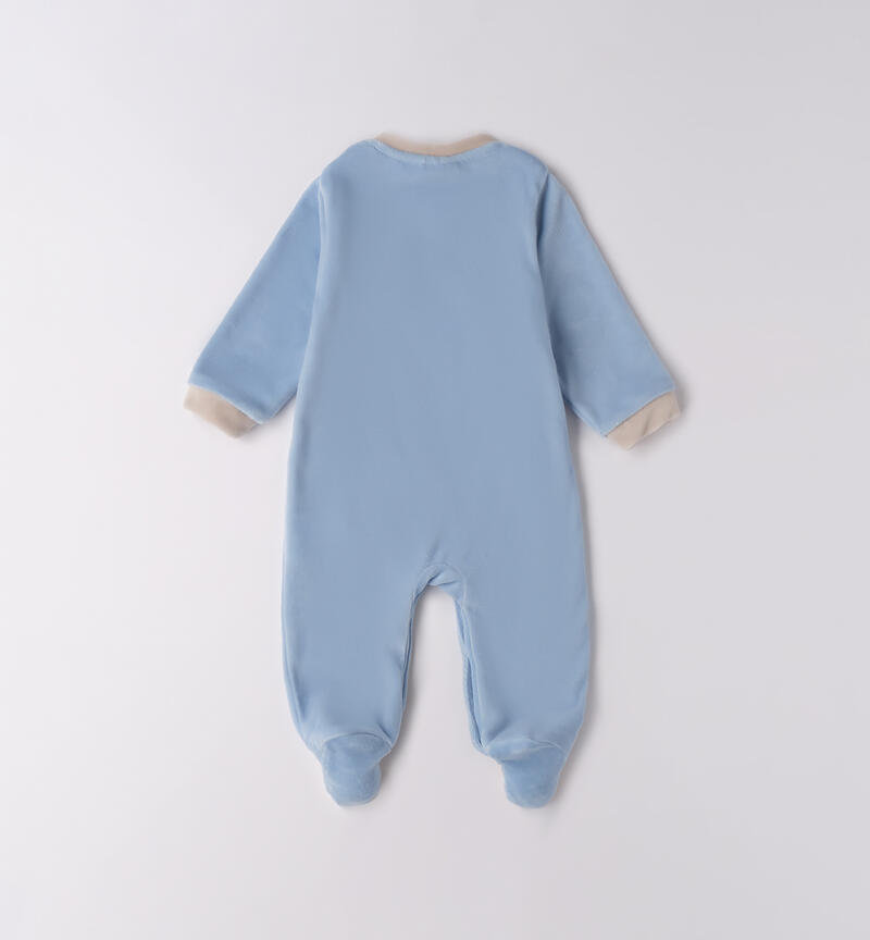 Tutina neonato in ciniglia L.BLUE-3964