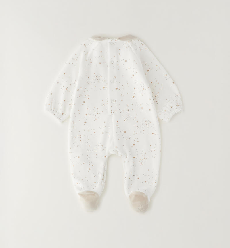 Unisex baby onesie PANNA-BEIGE-6CFF