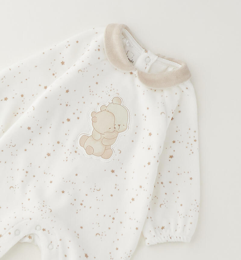Unisex baby onesie PANNA-BEIGE-6CFF