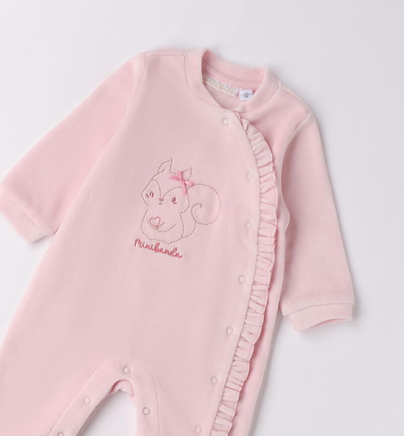 Minibanda baby girl romper PINK-2714