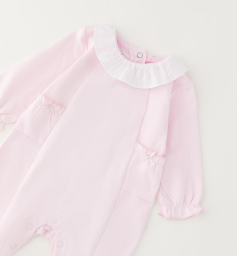 Pink baby romper LIGHT PINK-2481