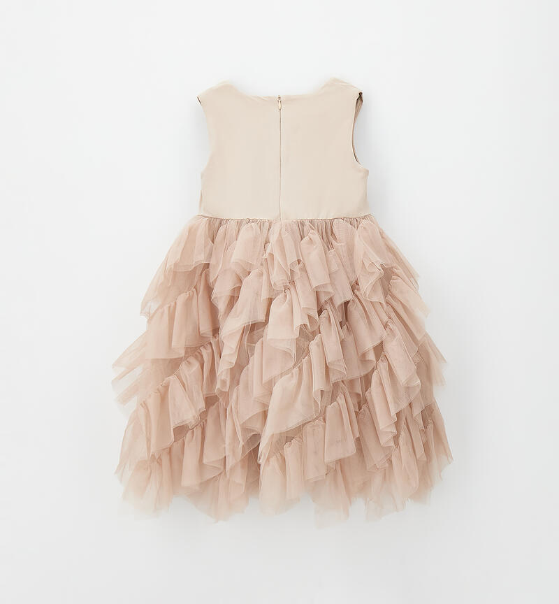 Girl's formal dress BEIGE-0941