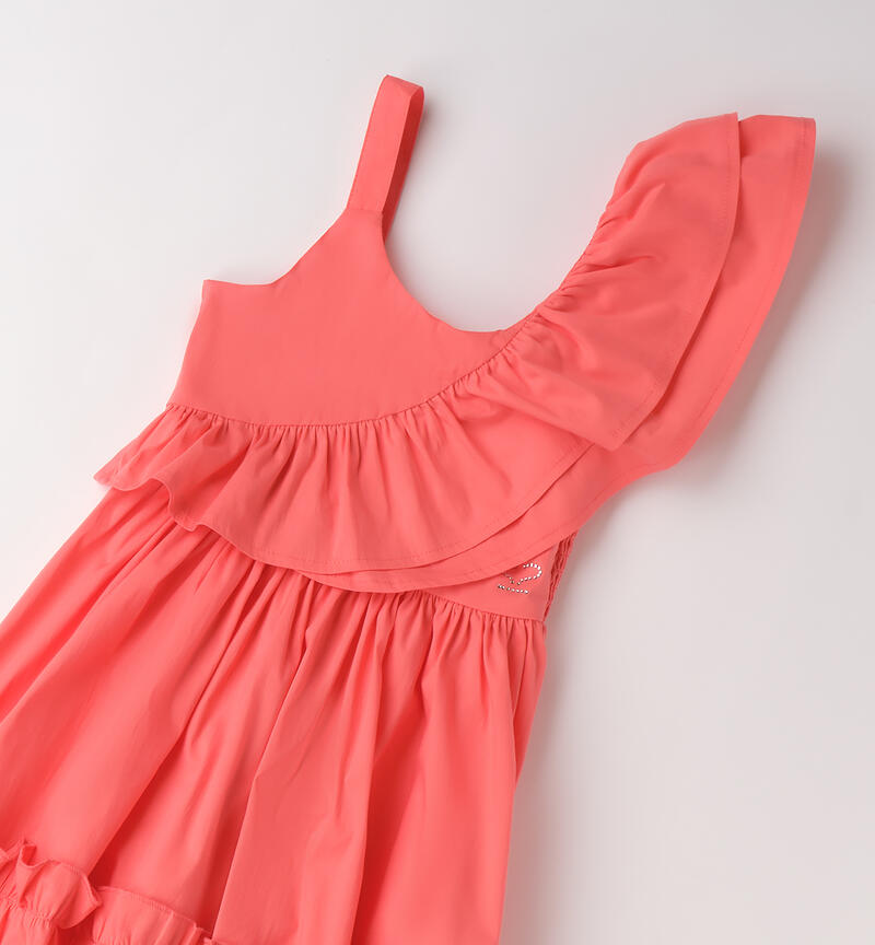 Vestito monospalla bambina CORALLO-2143